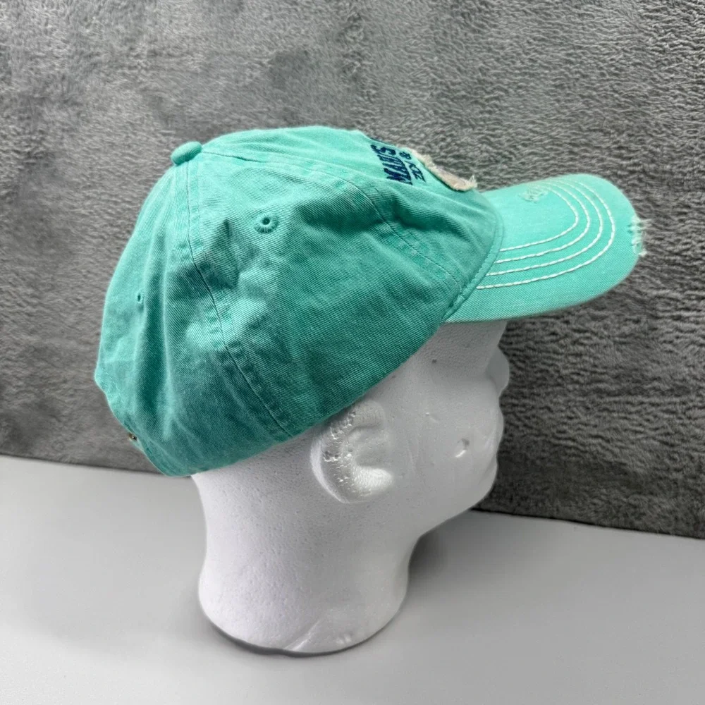 Omaha Henry Doorly Zoo Aquarium Hat Seafoam Green Distressed Giraffe Cap OSFM